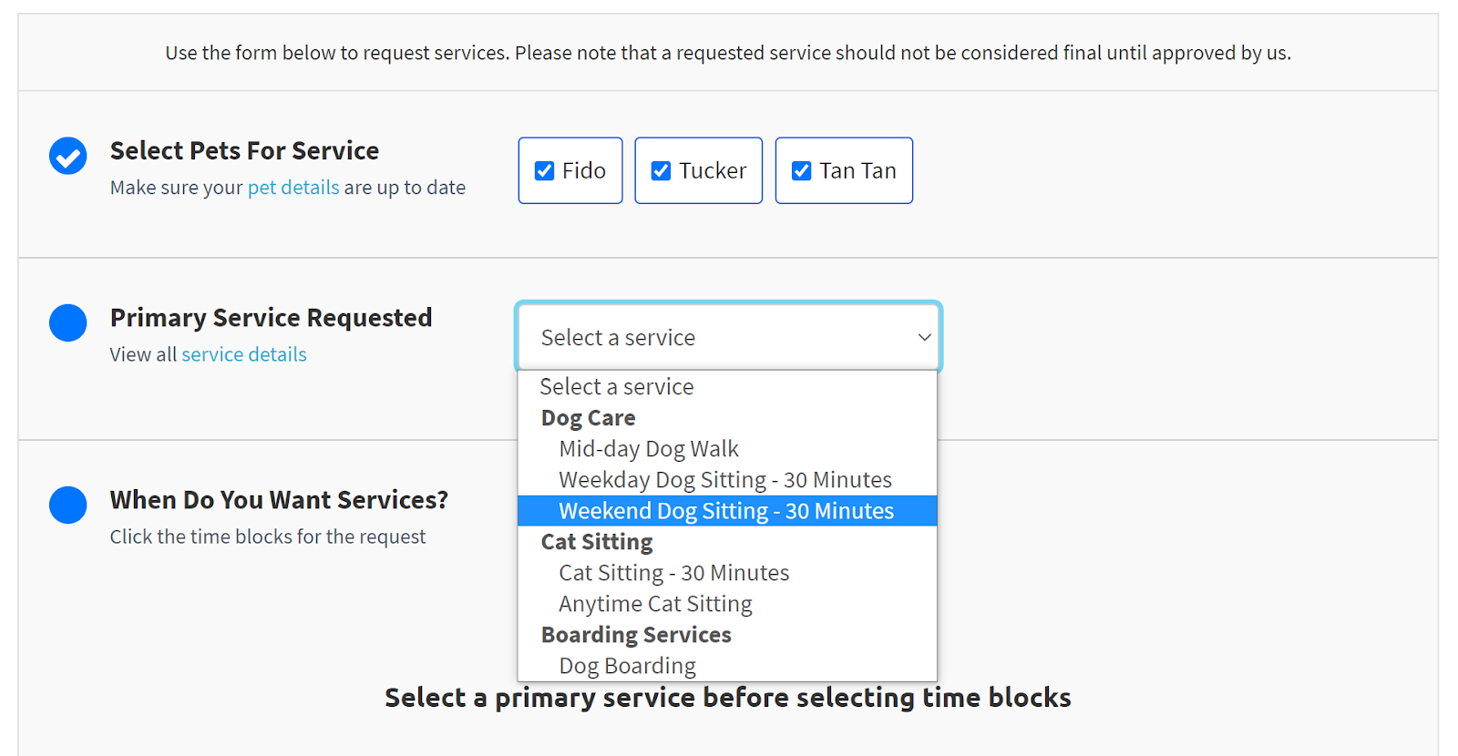 service-grouping