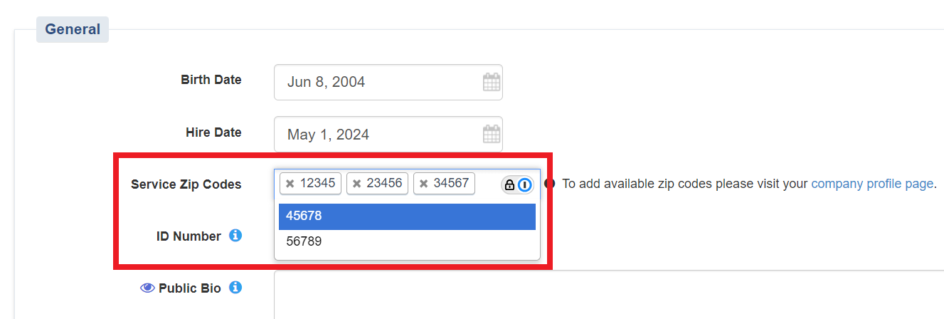 zip-codes-and-id-number