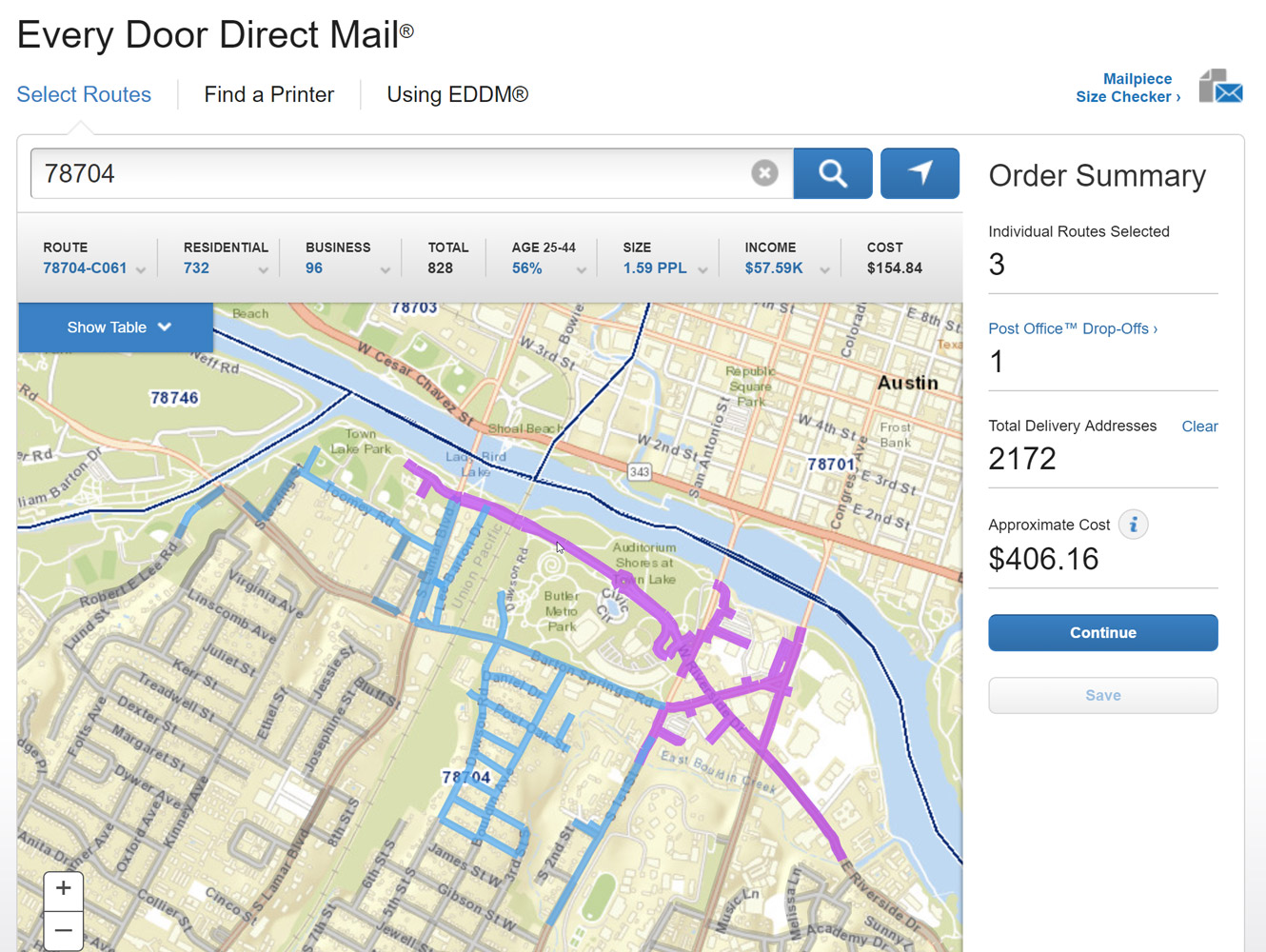 Example of EDDM Mapping Tool