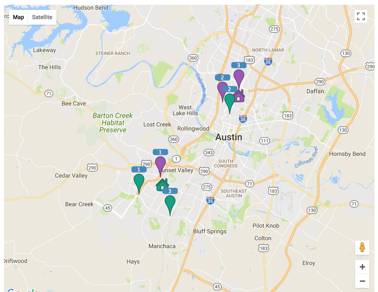 geo schedule map